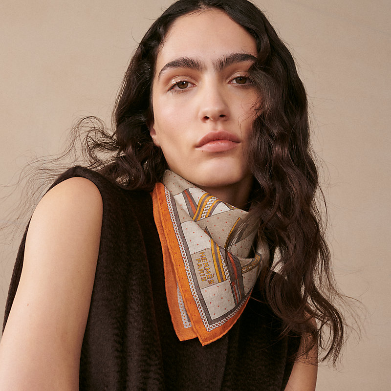 Gavroche 45 La Berline Bayadère - Orange | Hermès Canada